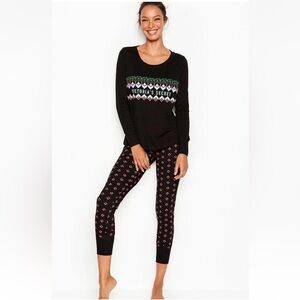 Victoria’s Secret Fireside Holiday Pajama Set NWT Size XL